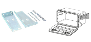 Horizontale ophangbeugels t.b.v. kunststof kist 410/480 mm tot 150 kg