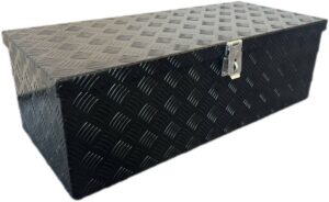 Skanderborg disselkist Aluminium traanplaat voor op de dissel van een aanhangwagen.